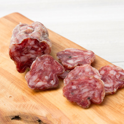 Elevation Black Pepper Salami distributed by Euclid Fish Company in Mentor, Ohio